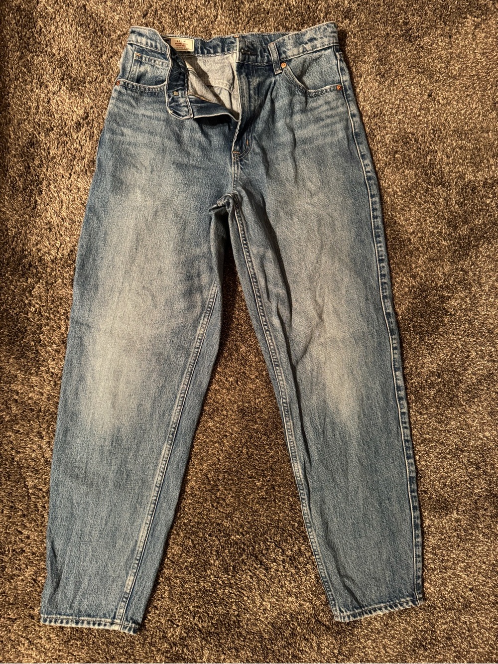 High-Rise Barrel Jean